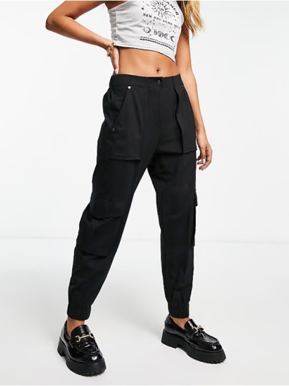 All Saints Size 6 Frieda Lightweight Cotton Jersey Trousers - Black